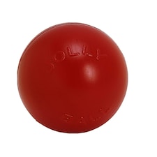 Jolly Pets Push-N-Play Dog Ball - Red - 10in