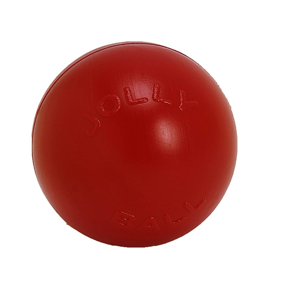 Jolly Pets Push-N-Play Dog Ball - Red - 10in