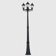 image 3 of ValueLights Mayfair Lamp post Matte Black Lamp Post and E27 GLS LED 15W Cool White 6500K Bulb
