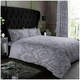 image 1 of VELVETIO Empire Damask Printed Duvet Cover Set Reversible Polycotton Beddings Grey | Double