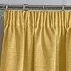 image 2 of Matrix Ochre Curtains 66 x 54 inch (168 x 137 cm) Room Darkening Pencil Pleat Thermal Noise Reducing Curtains for Bedroom and Living Room