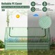image 6 of COSTWAY Raised Garden Bed with Greenhouse Cover Silver