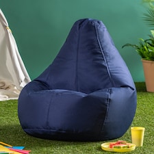 Kids High Back Bean Bag Navy Blue Indoor Outdoor Childrens Bean Bags | Blue | Navy Blue | M | 1