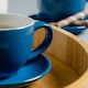 image 5 of Argon Tableware 12pc Coloured Cappuccino Cup & Saucer Set - 250ml - Blue/Yellow - Coffee Cup Latte Cup Drinking Cup