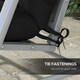 image 4 of Outsunny Outdoor Seat Cushions Back Cushion with 2 Pillows, Water Repellent Seat Pads for 3-Seater Chair, Swing, Sofa 
