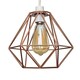 image 1 of ValueLights Diablo Copper Ceiling Pendant Shade & Bulb
