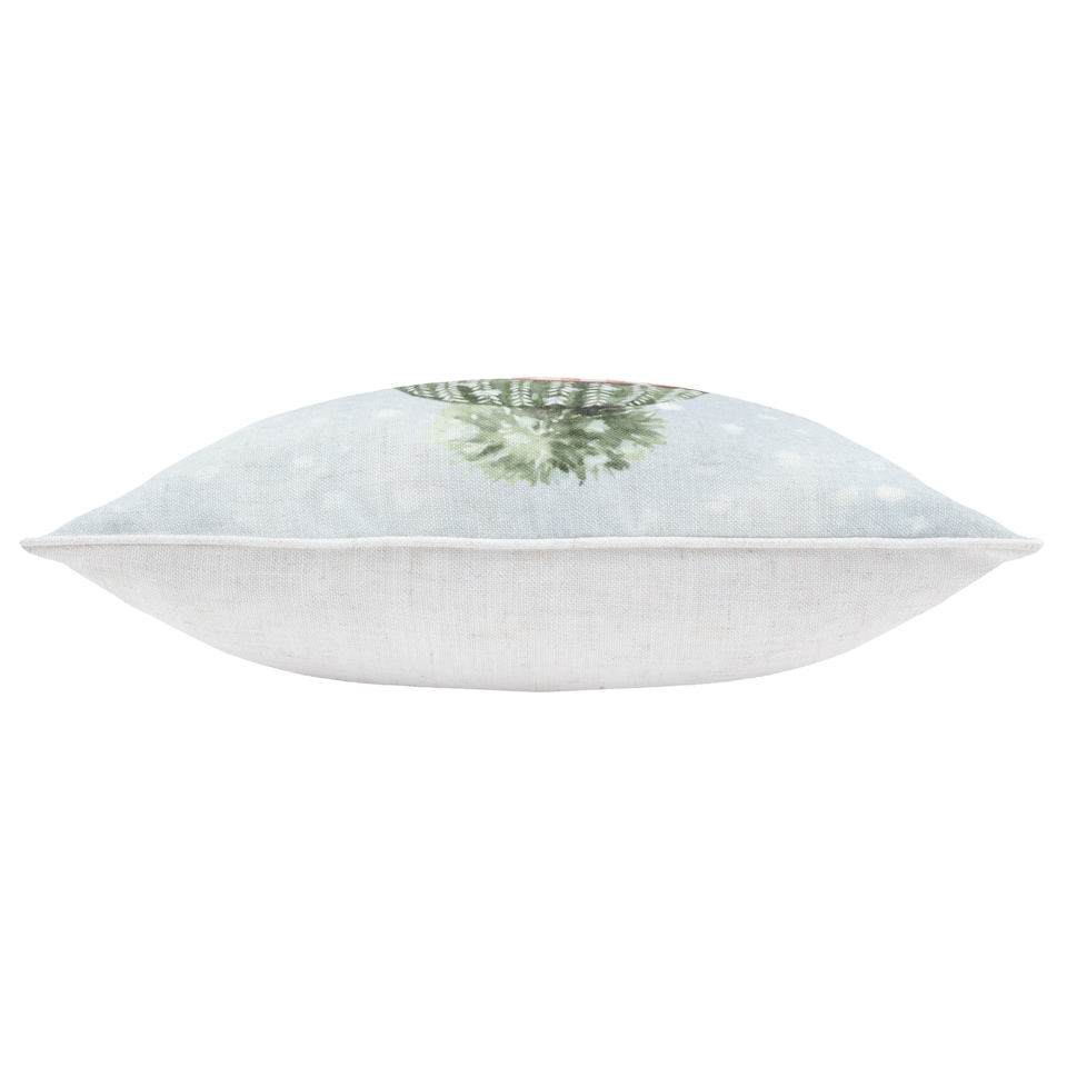 image 1 of Evans Lichfield Winter Rabbit Printed Cushion, , 43 x 43cm