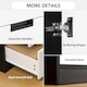 image 5 of HOMCOM 2 Door Wardrobe with 3 Drawer and Soft Closing Hinge for Bedroom