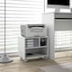 image 2 of HOMCOM Printer Stand with Storage Printer Cart on Wheels for Home Office White