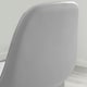 image 3 of Furniturebox Corona 2x Grey Faux Leather Silver Legs Bar Chair