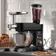 image 2 of Cooks Professional Multi Function Stand Mixer | 1200W | Large 6.2 Litre Mixing Bowl | 10 Speed Settings | Black & Rose Gold