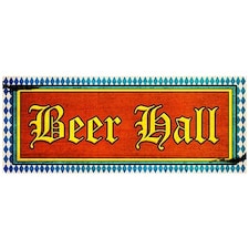 Beer Hall PVC Party Sign Decoration 50cm x 20cm