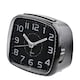 image 2 of Hometime Alarm Clock Square with Illuminated Button - Black Case Black