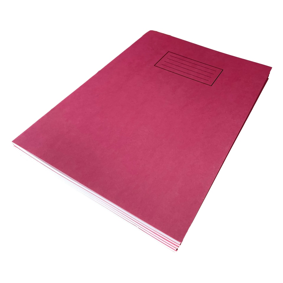 image 1 of Janrax A4 Pink 80 Pages Feint and Ruled Exercise Book