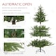 image 6 of HOMCOM 5 Foot Artificial Christmas Tree with Realistic Hinged Branches, Green