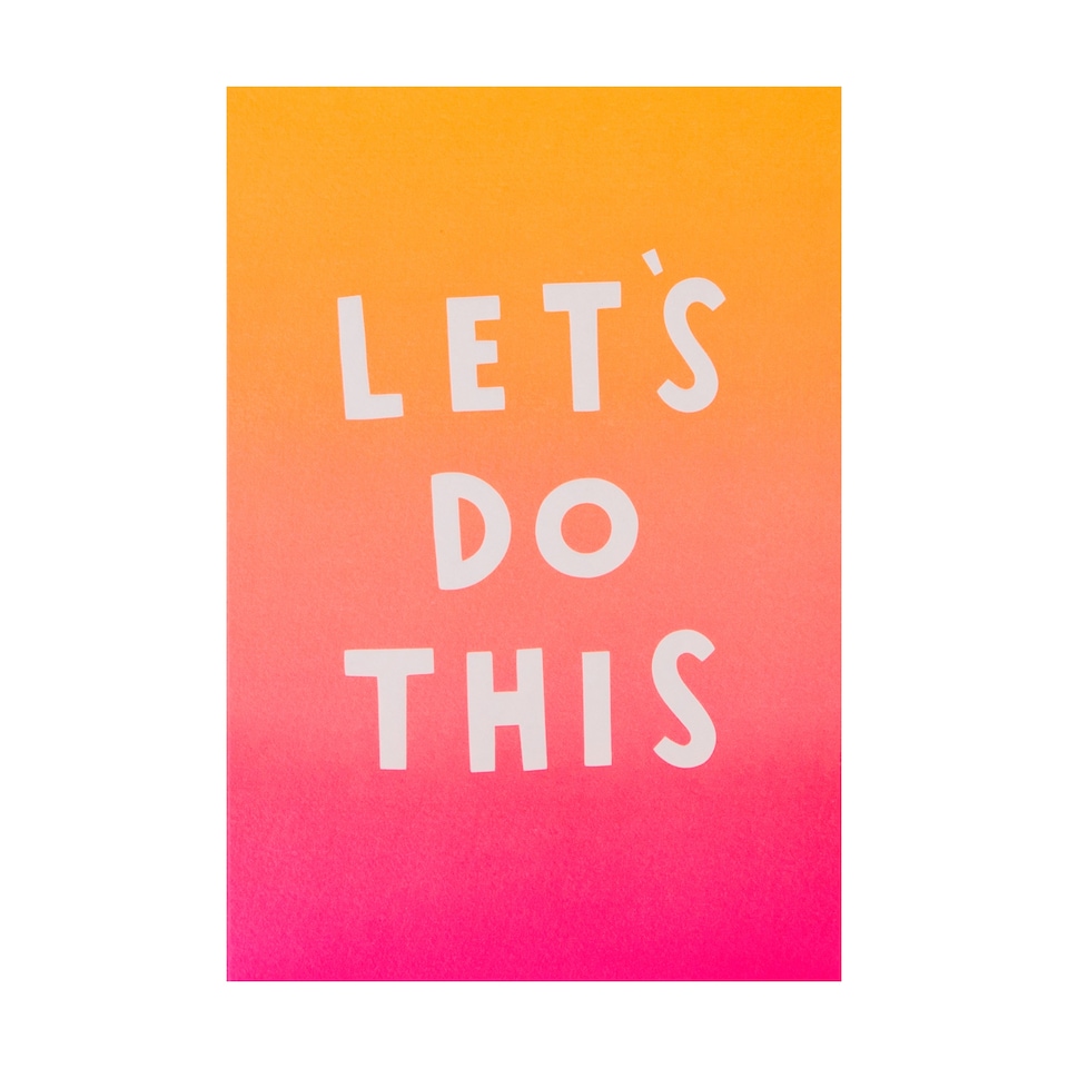 image 1 of Hallmark Birthday Card - 'Let's Do This' Text Design