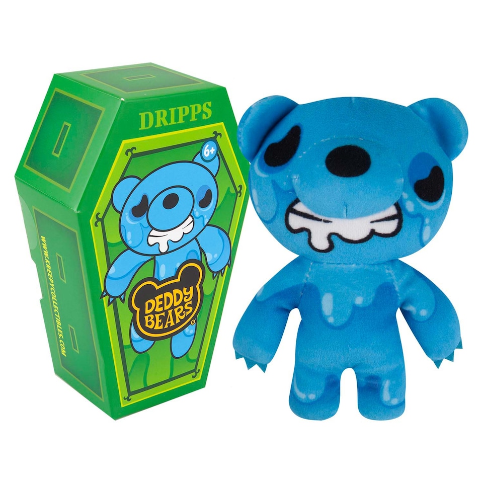 image 1 of vfm-estore Deddy Bears Dripps Plush Soft Toy 14 x 15 x 8 cm - Blue