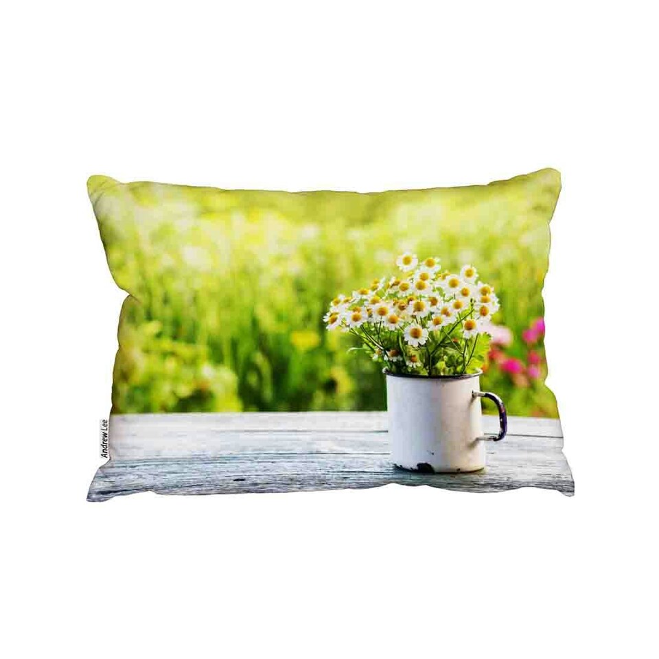 Spring Daisies Outdoor Cushion