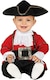 image 2 of Fancy Dress Child Pirate Burgundy Black - 18-24 m