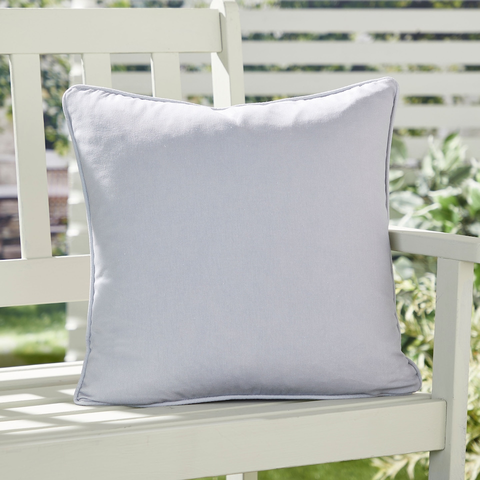 image 1 of Fusion Plain Dye Cushion Cover Silver