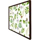 image 3 of Selection of laves & flowers (Picutre Frame) Grey | XS