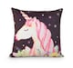 image 1 of Colourful Unicorn Printed Cushion - 43cm x 43cm | Multi | Unicorn Star