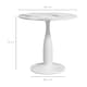 image 3 of HOMCOM Round Dining Table with Steel Base for Living Room, Dining Room