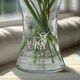image 3 of Personalised Highland Cow Waisted Vase Clear