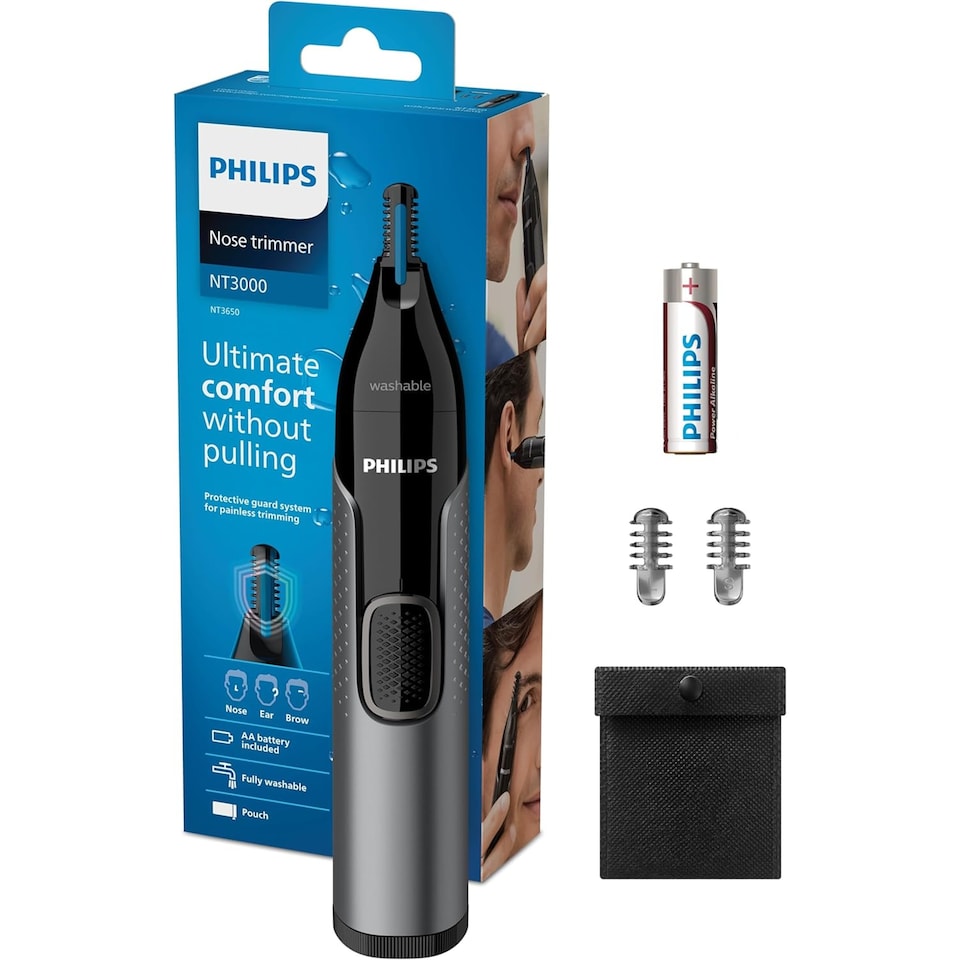image 1 of Philips PQ206/18 & NT3650/16 Ear Nose Trimmer  in Black