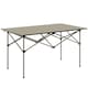 image 1 of Outsunny Portable Camping Table, 3ft Lightweight Folding Aluminium Picnic Table with Roll Up Top, Carry Bag for Outdoor Camping, Picnic, Hiking, Cooking, BBQ, Fishing, Khaki