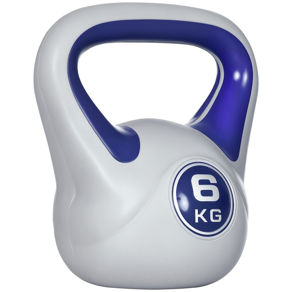 image 1 of SPORTNOW Kettle Bell with Handle for Home Gym | Purple | 6