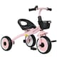 image 1 of AIYAPLAY Baby Trike, Toddler Tricycle with Adjustable Seat, Basket, Bell, Kids Tricycle for 2-5 Years Old, Pink