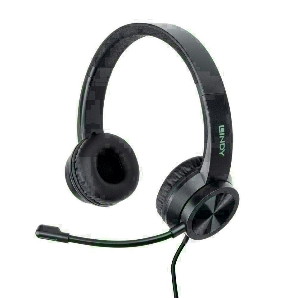 image 1 of USB-C Office Headset with USB A to C Adapter Grey