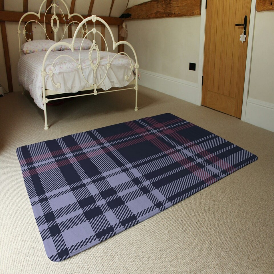 image 1 of Tartan plaid pattern (Rug) Multi | Medium: 80x150cm
