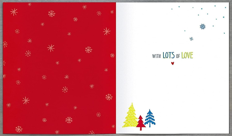 image 1 of Grandma & Grandad Typography Christmas Card