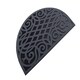 image 3 of Nicoman Victorian Style Halfmoon Rubber Door Mat Grey 75 x 44cm | Grey
