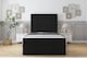 image 1 of Sloomy Kingsley Black Plush Bed Frame With 50" Upholstered Headboard 4' Small Double