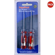 SupaTool Screwdriver Set (Pack of 2) - Red - One Size