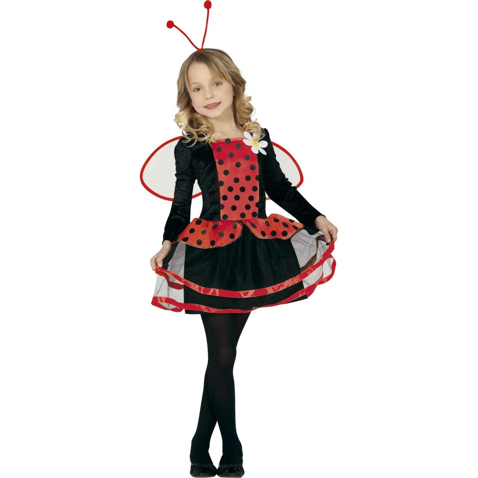 image 1 of Fiestas Guirca Girls Ladybird Costume Set | Red | Red/Black | 3-4 years | 1