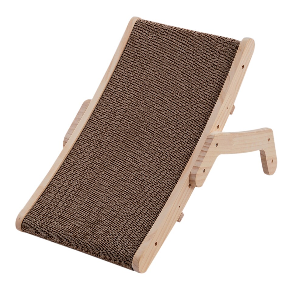 image 1 of Living and Home Versatile Reusable Cat Scratcher Bed | Brown | M