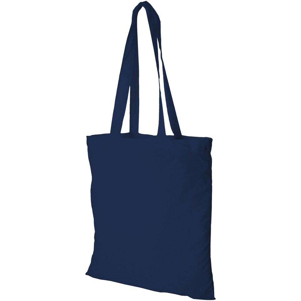 Bullet Peru Cotton Tote - Navy - 37 x 42 cm Blue