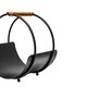 image 4 of Leather Handle Round Log Holder N/A