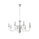 image 1 of ValueLights Gothica Flemish Style 8 Way Ceiling Light Chrome | Chrome
