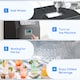 image 9 of HOMCOM Commercial Ice Maker Machine, Freestanding Industrial Ice Cube Maker with Digital Control, Ice Scoop, Self-cleaning, 4kg Ice Storage, 30kg/24 Hours for Home, Office, Bar, Restaurant, Black