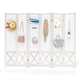 image 1 of COSTWAY 6 Panel 246 x 170 cm Folding Room Divider with Pegboard Display