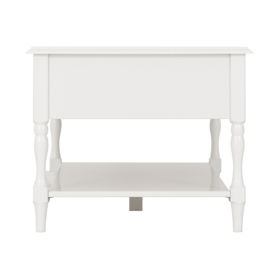 image 1 of Stratford 2 Drawer Coffee Table - L58 x W100 x H47 cm - White