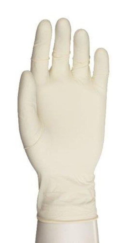 image 1 of Aurelia Vibrant Powder Free Clear Latex 100 Disposable Gloves Small | Multi