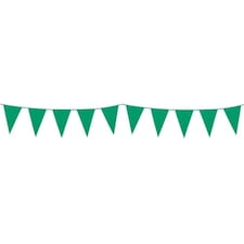 Green Plastic Pennant Bunting 10m