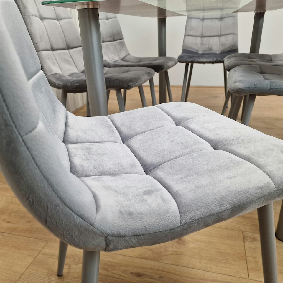 image 1 of Dining Table Set with 6 Chairs Dining Room, and Kitchen table set of 6 Multi