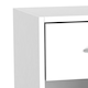 image 5 of 1-Drawer 1-Door Wooden Bedside Table White | Unit Colour: White